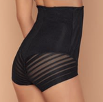Lace Stripe Extra High-Waisted Sculpting Shaper Panty XL
