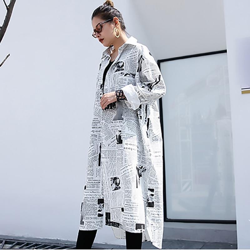 Cleverly Read Print Shirt Duster Dress