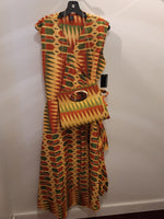 Tribal Treats Sleeveless Wrap Dress 3 piece set One Size Fits All