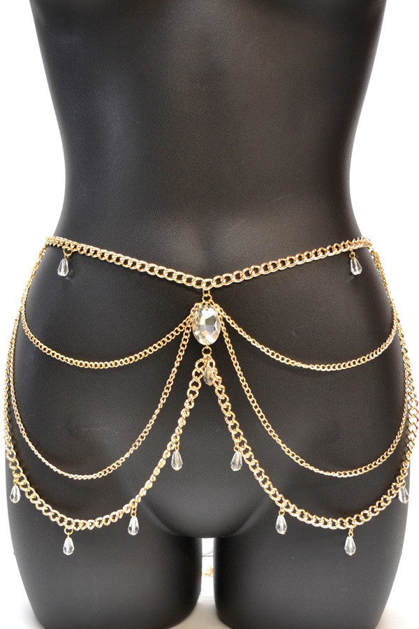 Layered chain belt