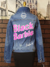 Black Barb Curvy Denim Jacket