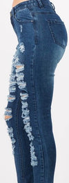 plus size american bazi jeans Ripped Denim