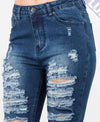 plus size american bazi jeans Ripped Denim
