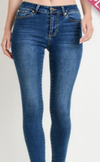 Mid Rise  Jeans w/ hand sanding