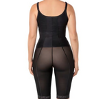 Power slimmed mid thigh body shaper with Side Zippers